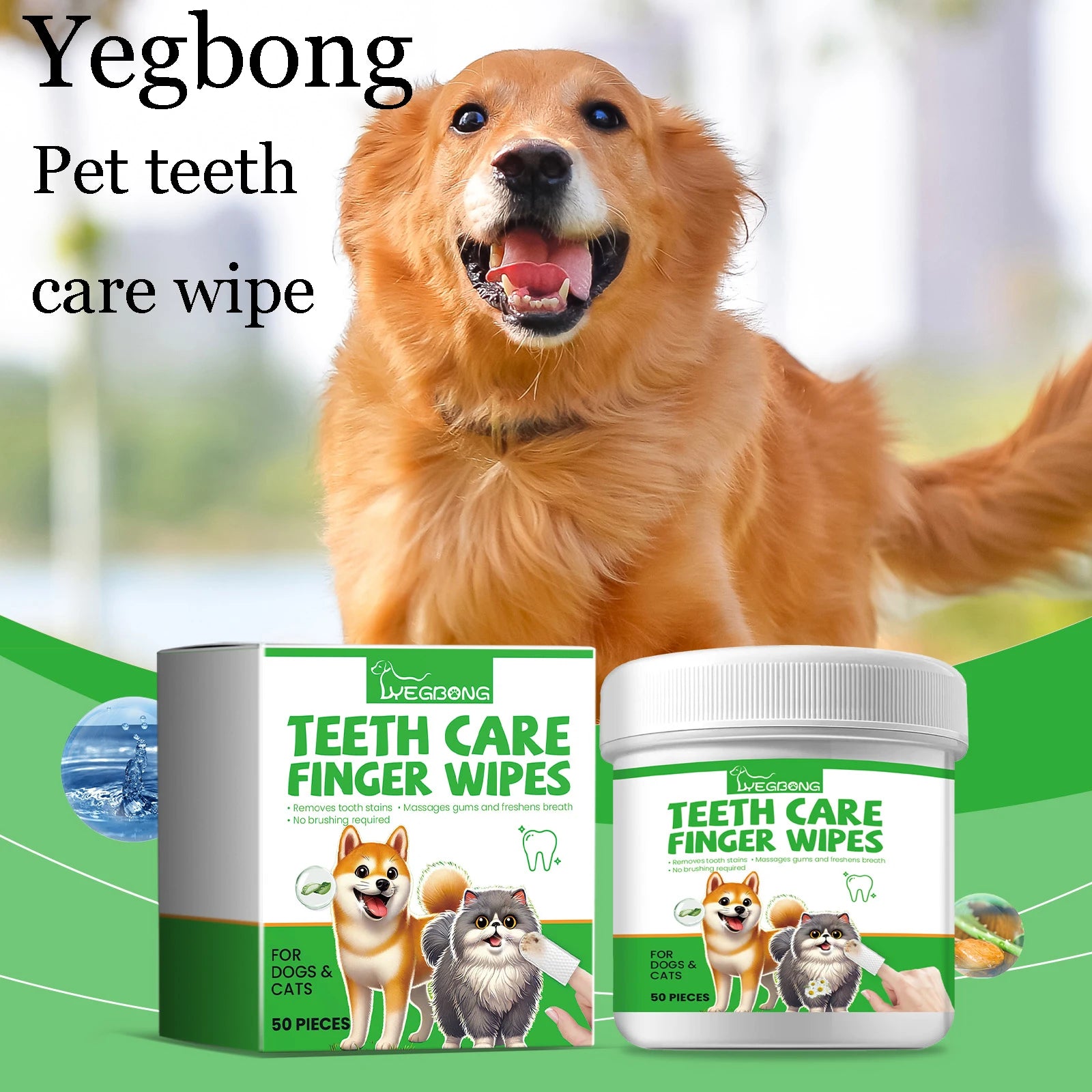 Pet Teeth Care Finger Wipes