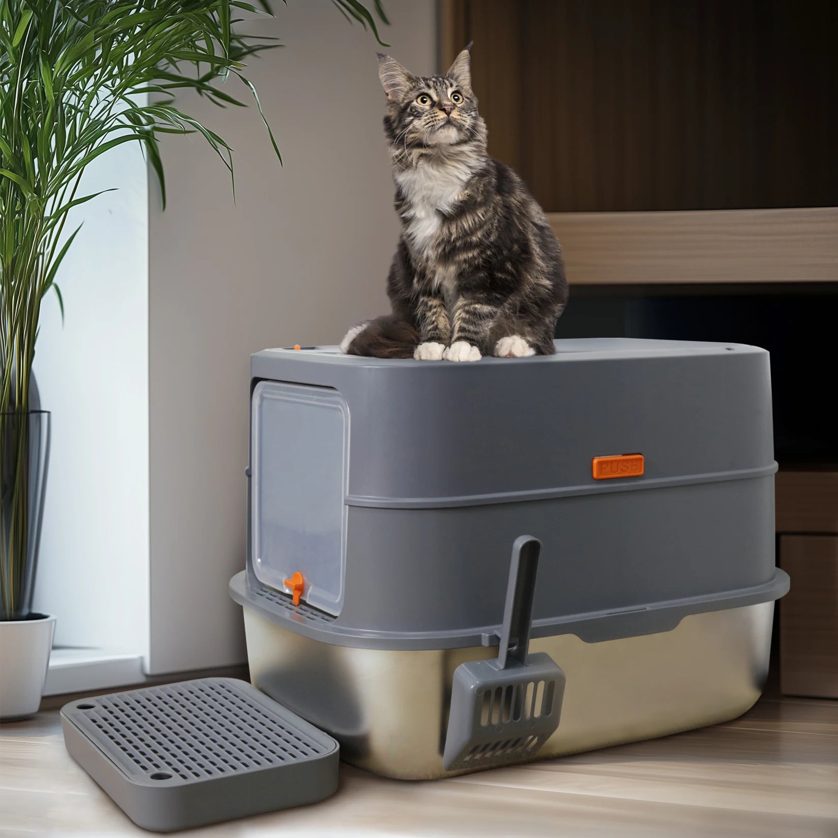 4-Style Cat Litter Box