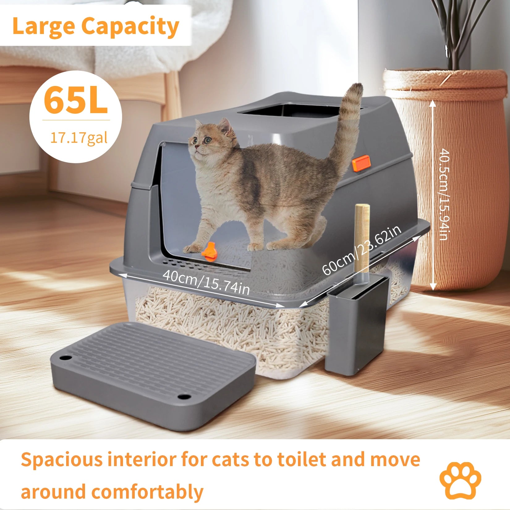 4-Style Cat Litter Box