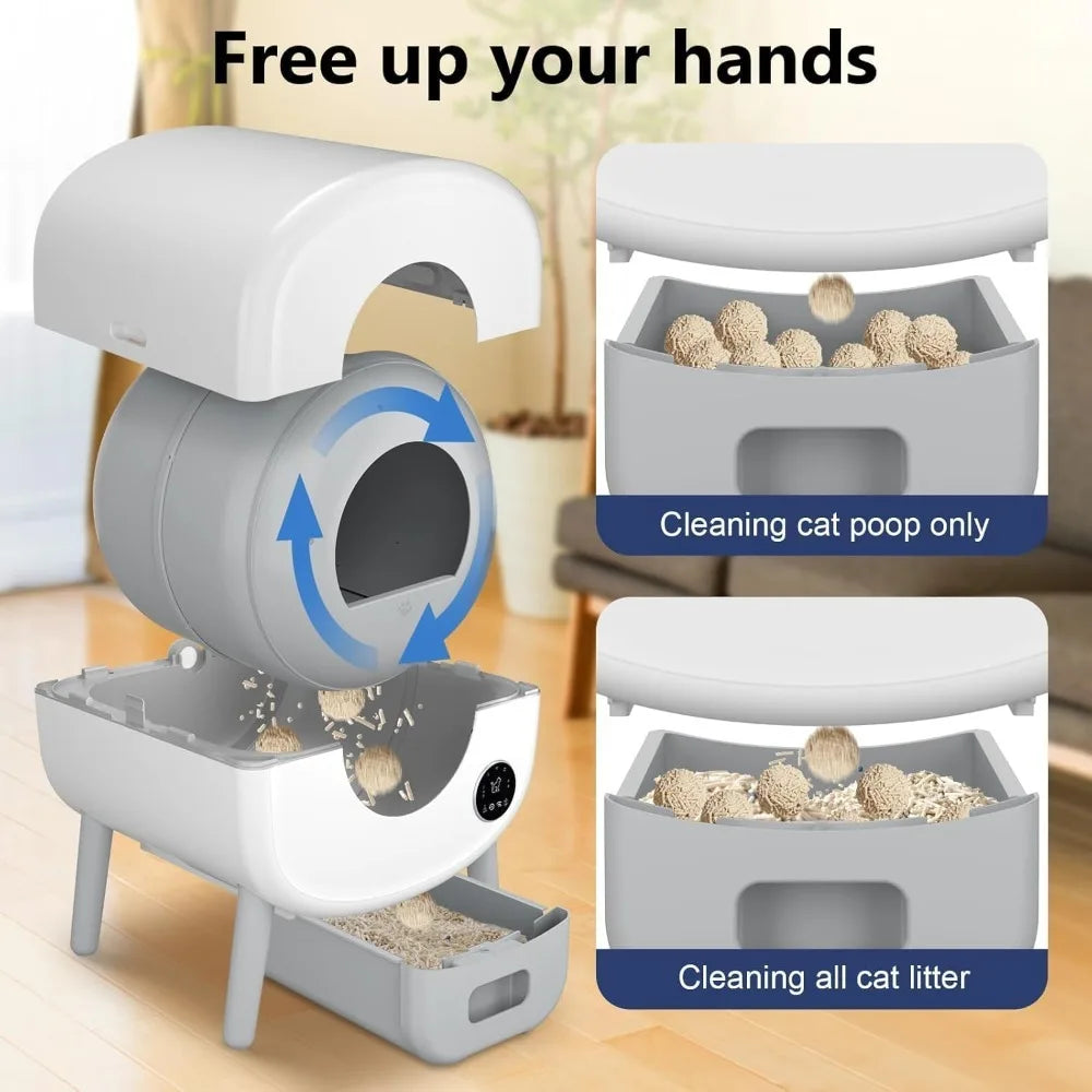 Large Capacity Self Cleaning Litter Box