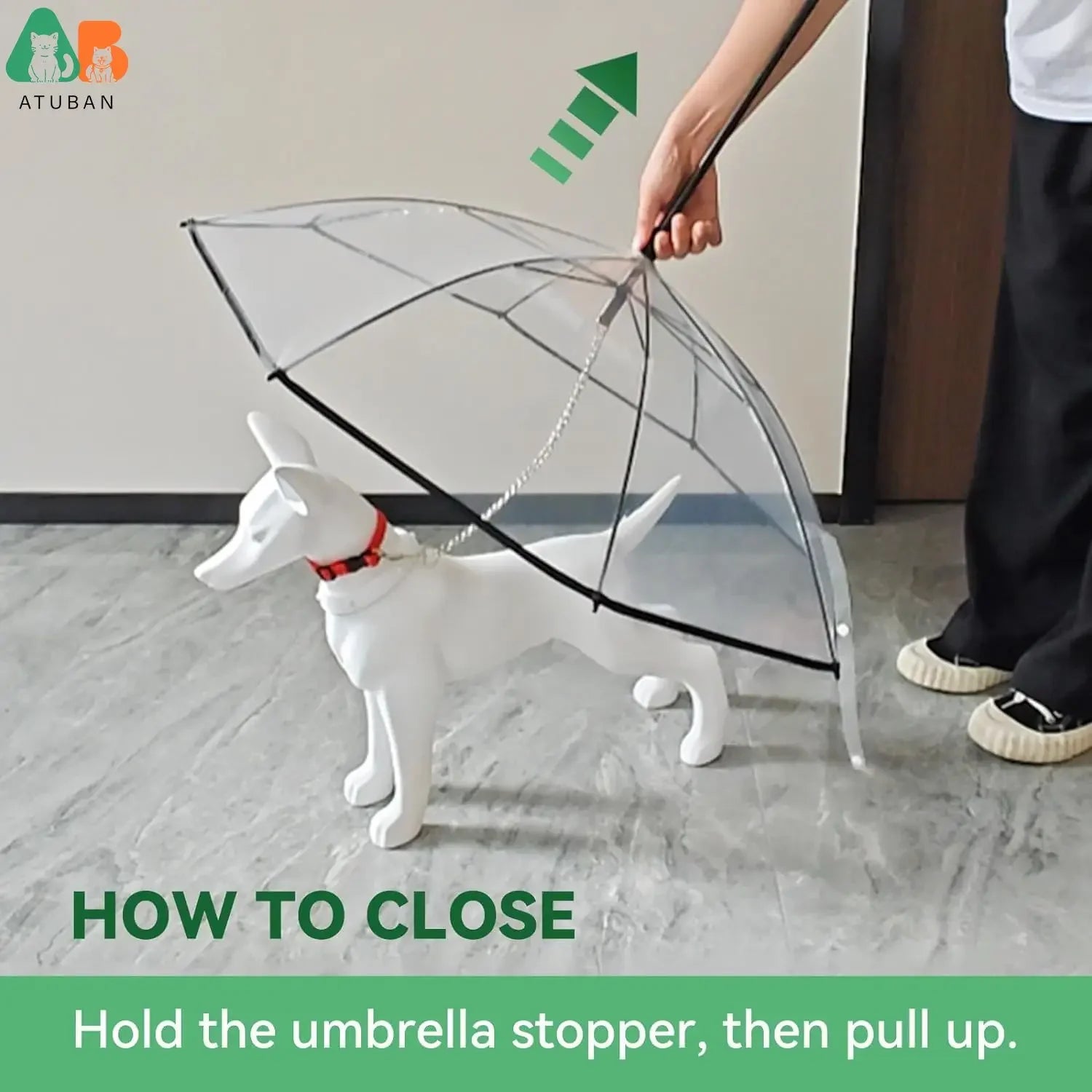 Dog Umbrella with Leash