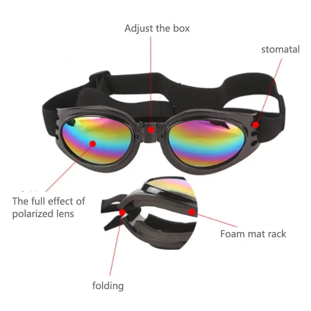 Cool Foldable Pet Sunglasses