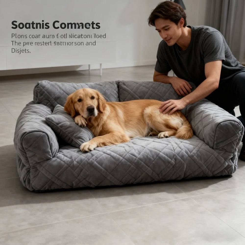 Plush Pet Sofa Bed
