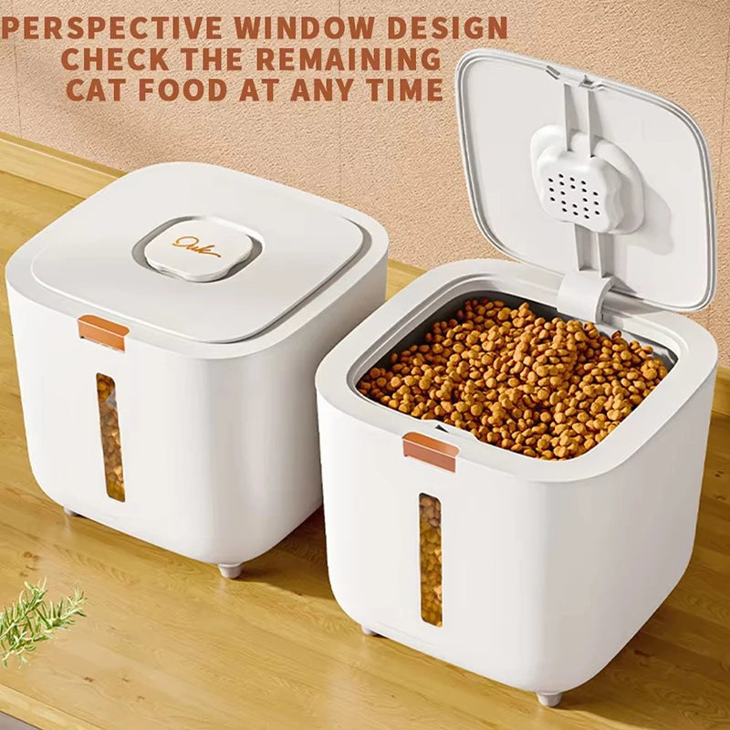 Pet food storage barrel