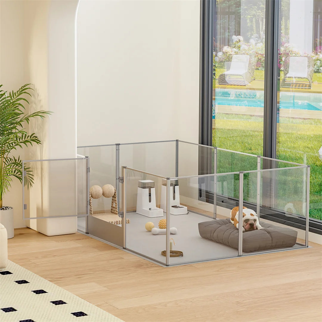 Clear Acrylic Dog Playpen