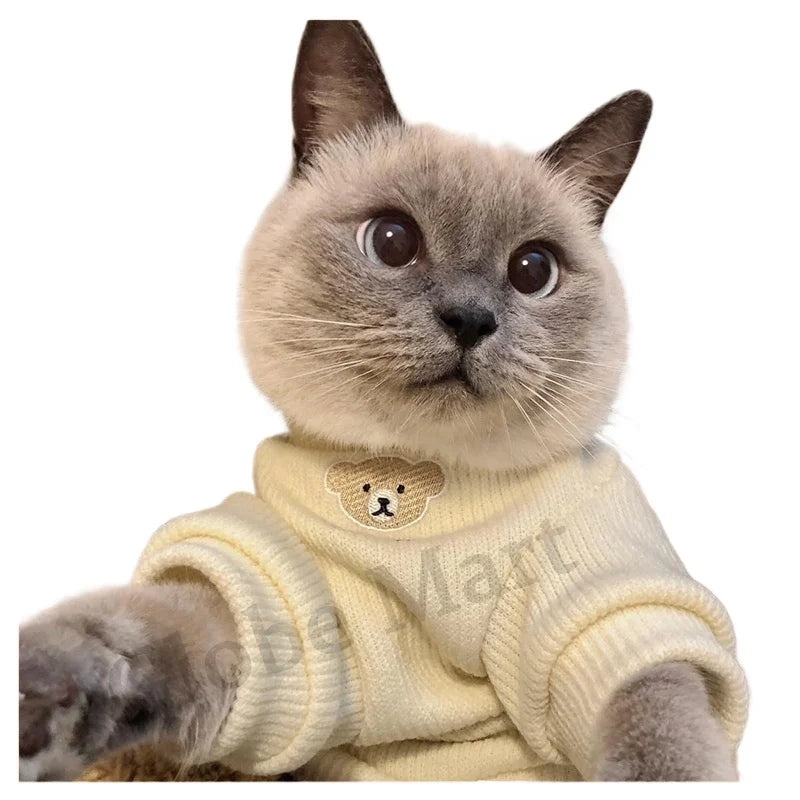 Winter Warm Pet Clothes For Cats, Small Dogs