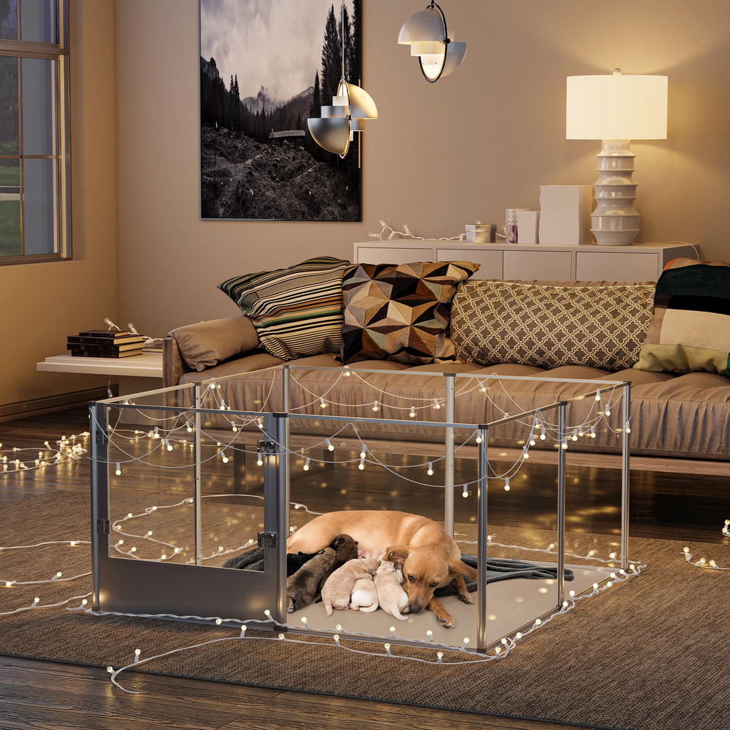 Acrylic Playpen Fence For Cats, Puppies