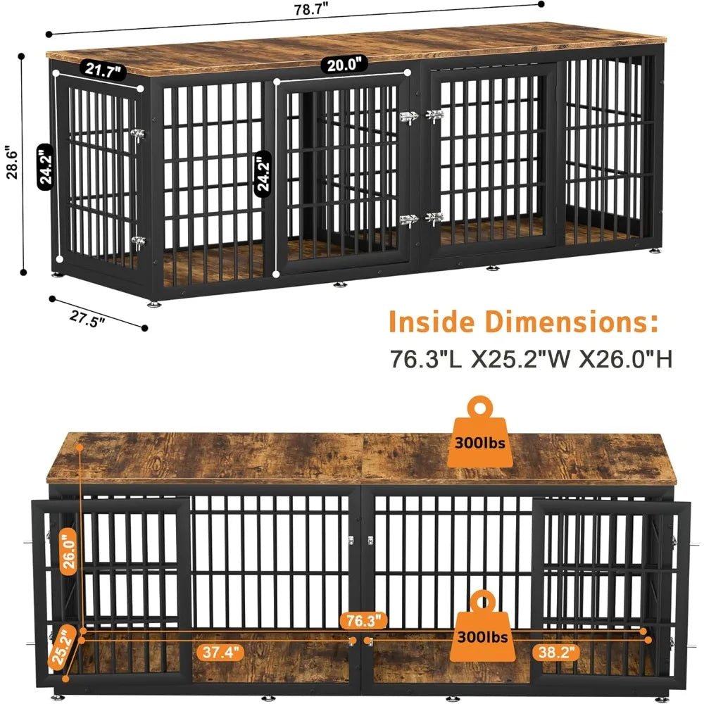 Double Dog Crate Heavy Duty