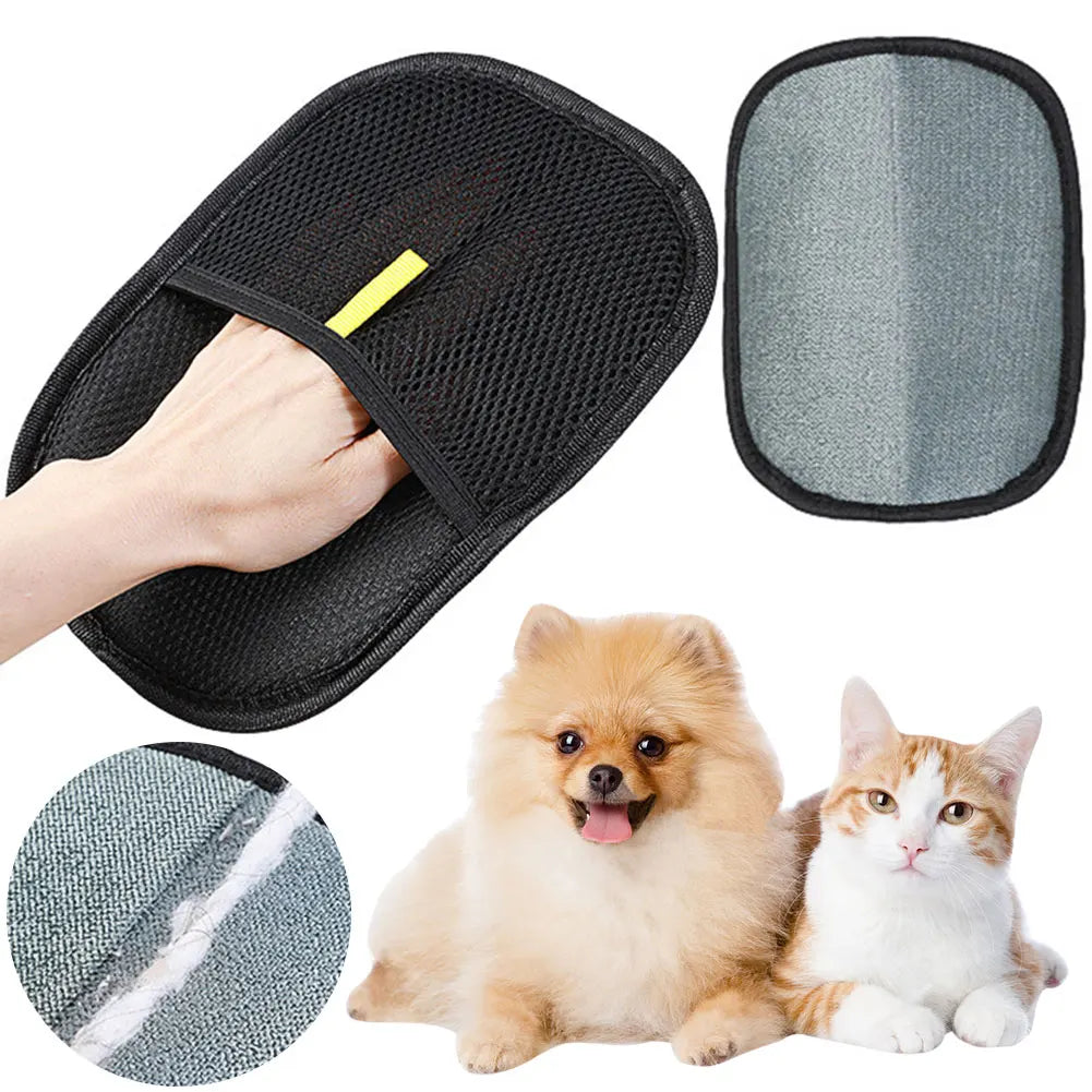Pet Grooming Gloves Hair Remover