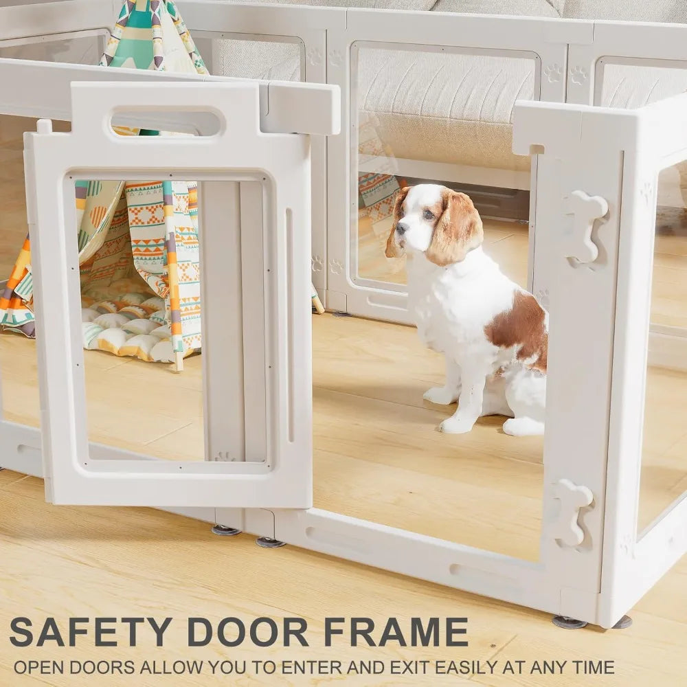 Acrylic Dog Playpen With Door