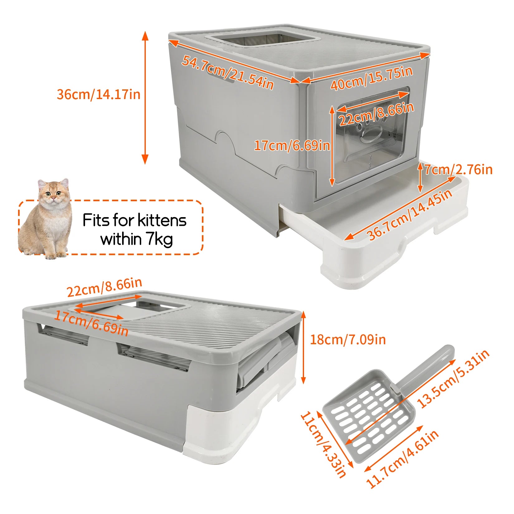 4-Style Cat Litter Box
