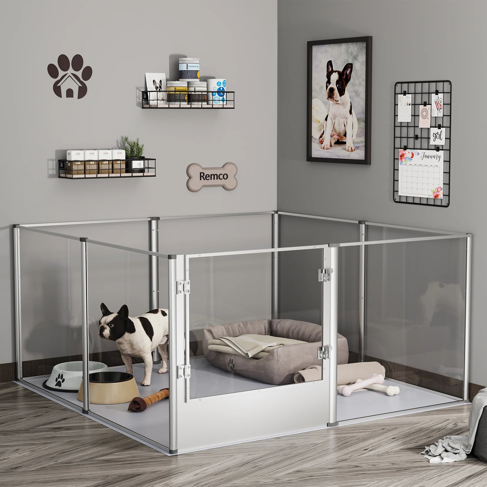 Acrylic Playpen Fence For Cats, Puppies