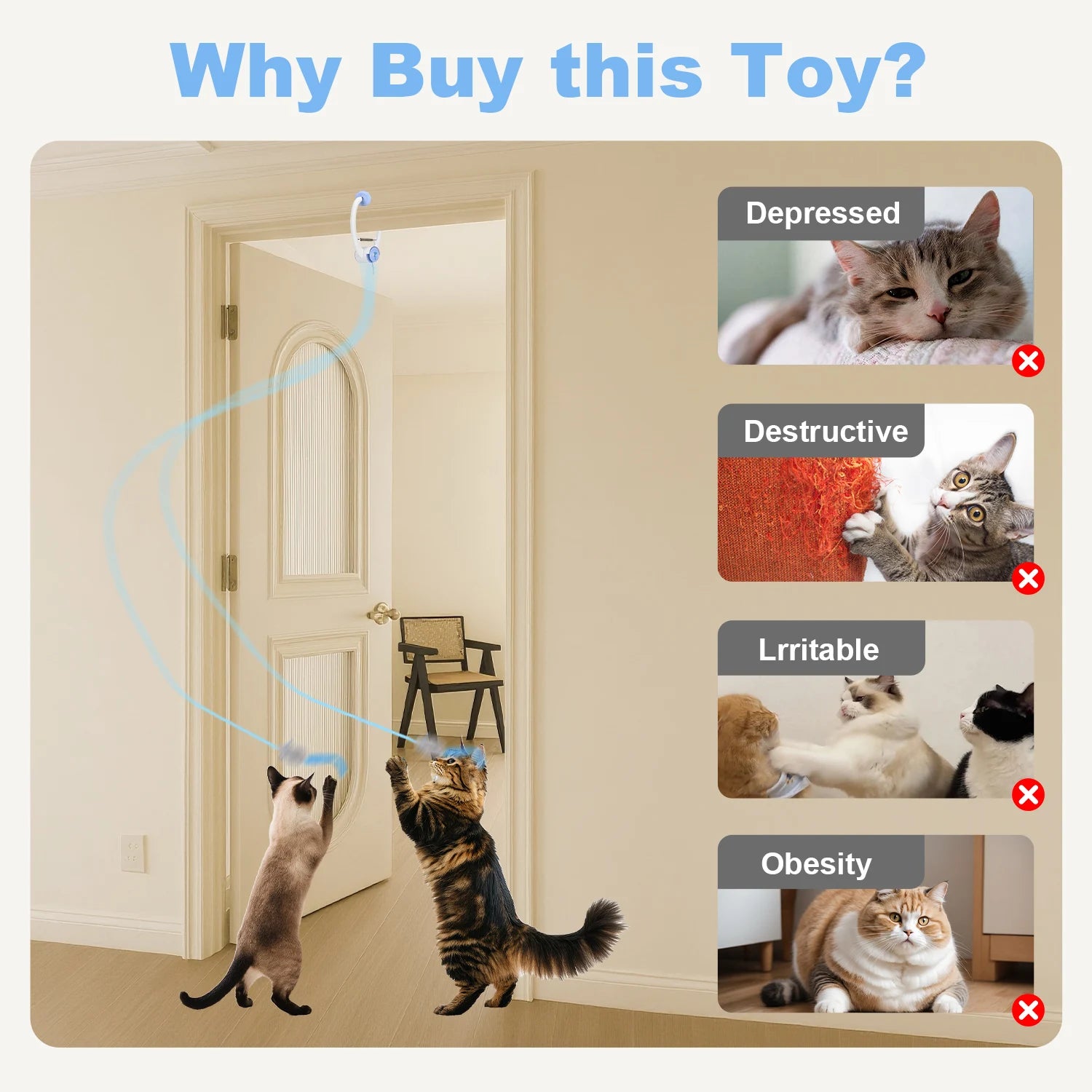 Electric Door Hanging Cat Toys