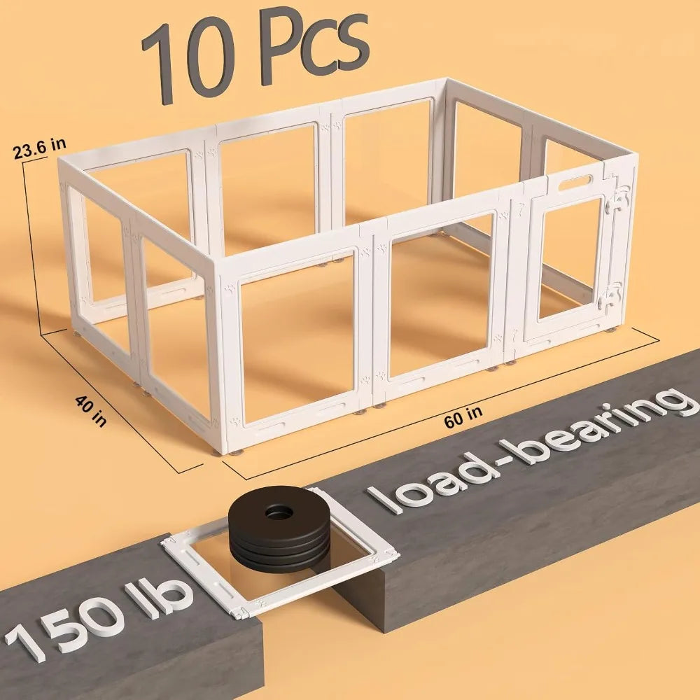 Acrylic Dog Playpen With Door