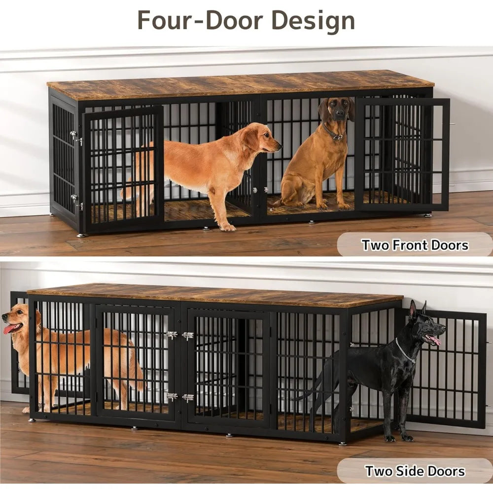 Double Dog Crate Heavy Duty