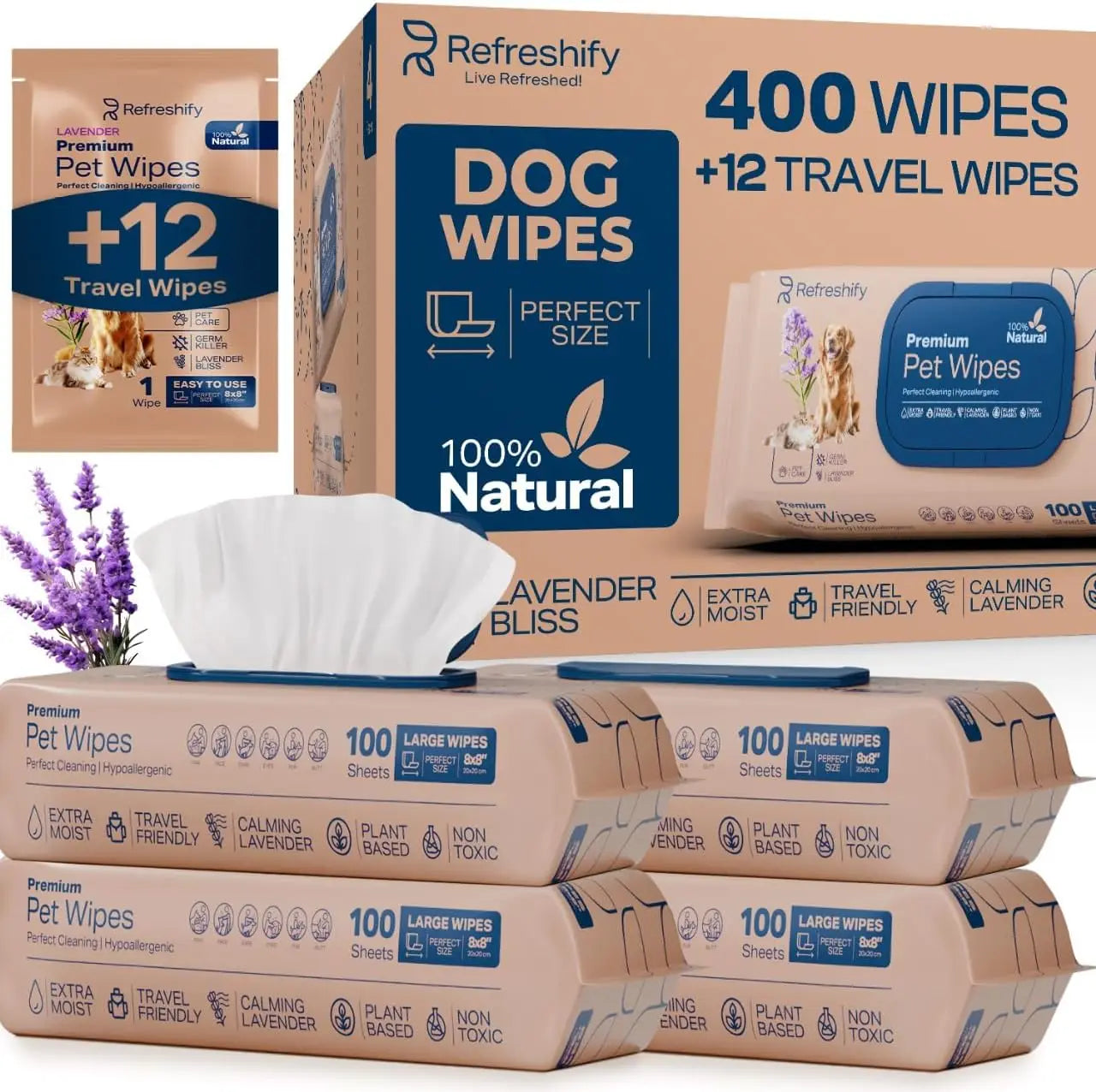 Dog Wipes for Paws & Butt