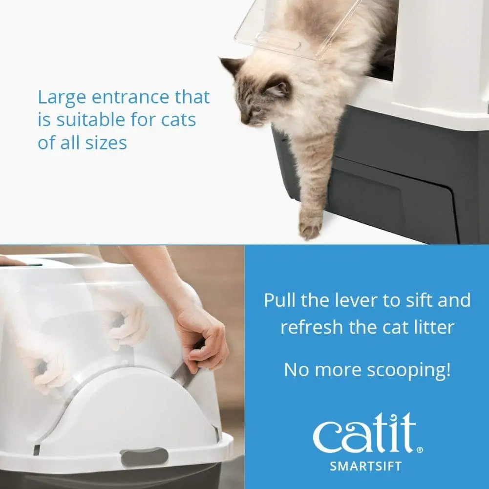Automatic Sifting Cat Litter Box with Odor Control
